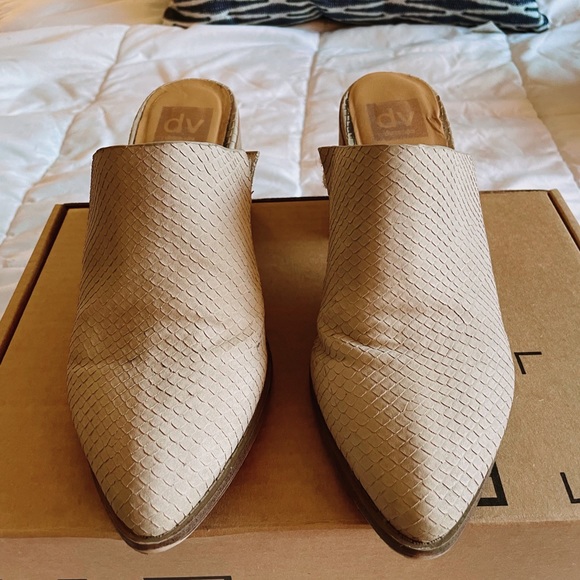 tendle block heel mule